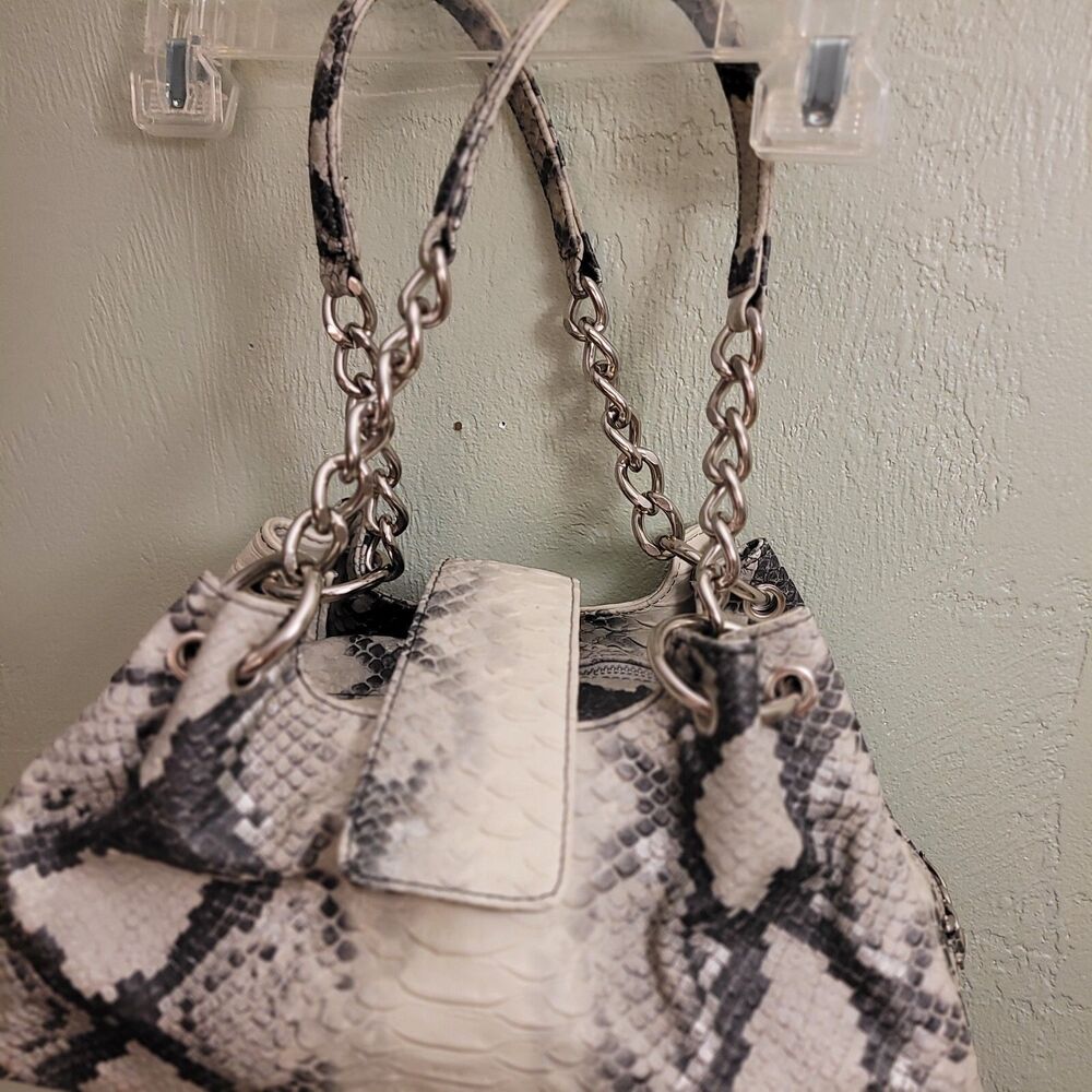 Isabella Adams Python Embossed Criss Cross Lacing… - image 1